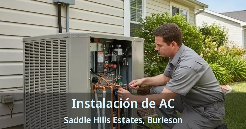 Instalación de AC Saddle Hills Estates, Burleson - TX