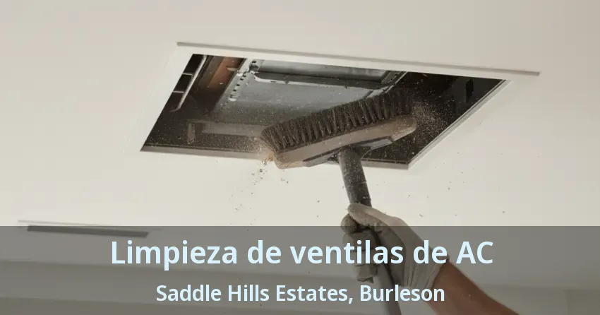 Limpieza de ventilas de AC Saddle Hills Estates, Burleson - TX