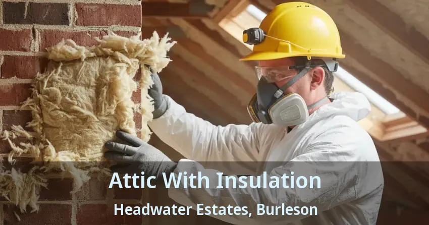 Attic With Insulation Headwater Estates, Burleson - TX