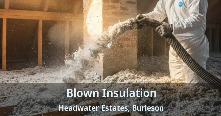 Blown Insulation Headwater Estates, Burleson - TX