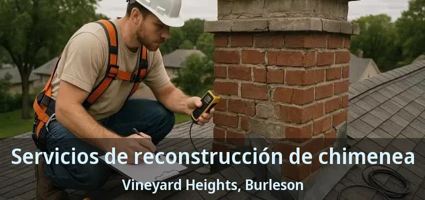 Servicios de reconstrucción de chimenea Vineyard Heights, Burleson - TX