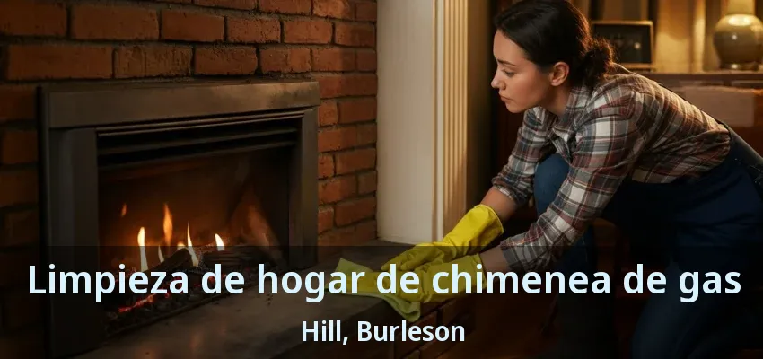 Limpieza de hogar de chimenea de gas Hill, Burleson - TX