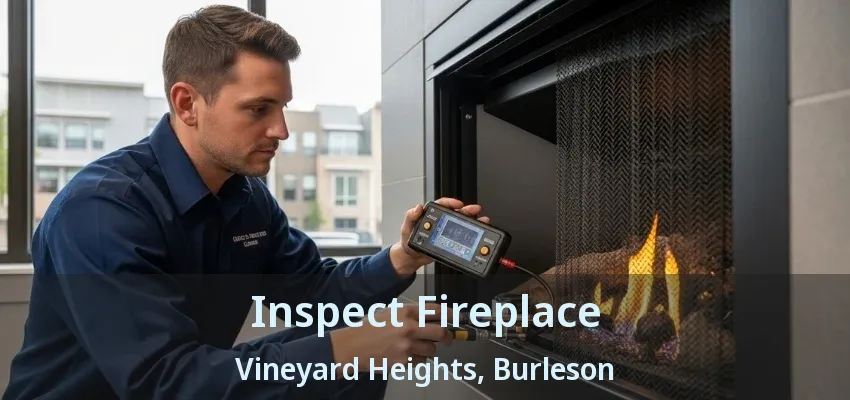 Inspect Fireplace Vineyard Heights, Burleson - TX